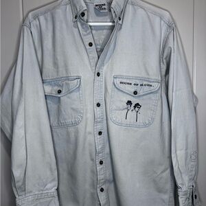 House of Blues Light Blue Casual Shirt